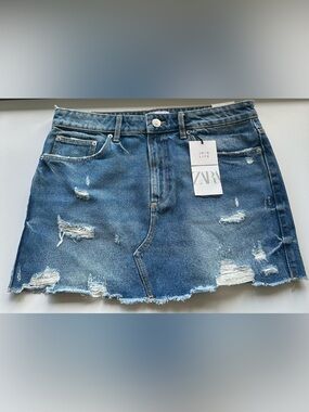 Zara Light Blue Distressed Slim Men’s Jeans